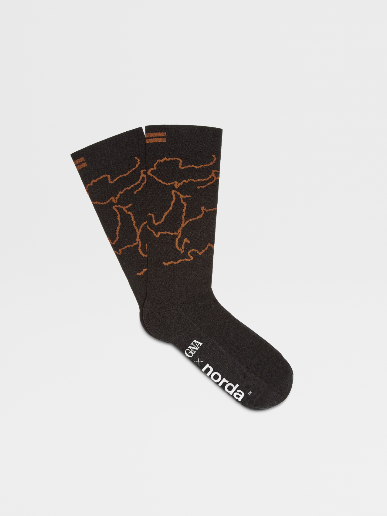 ZEGNA x norda™ Black Technical Fabric Mid Calf Socks